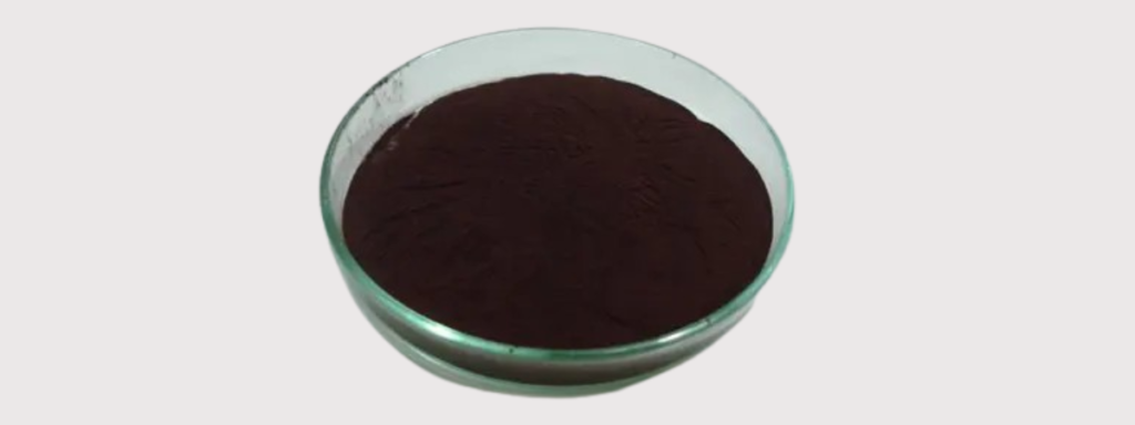 Petri Dish with Brown Iron Polysaccharide Complex Powder
